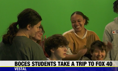 BOCES Video Production Students Tour FOX 40 Studio