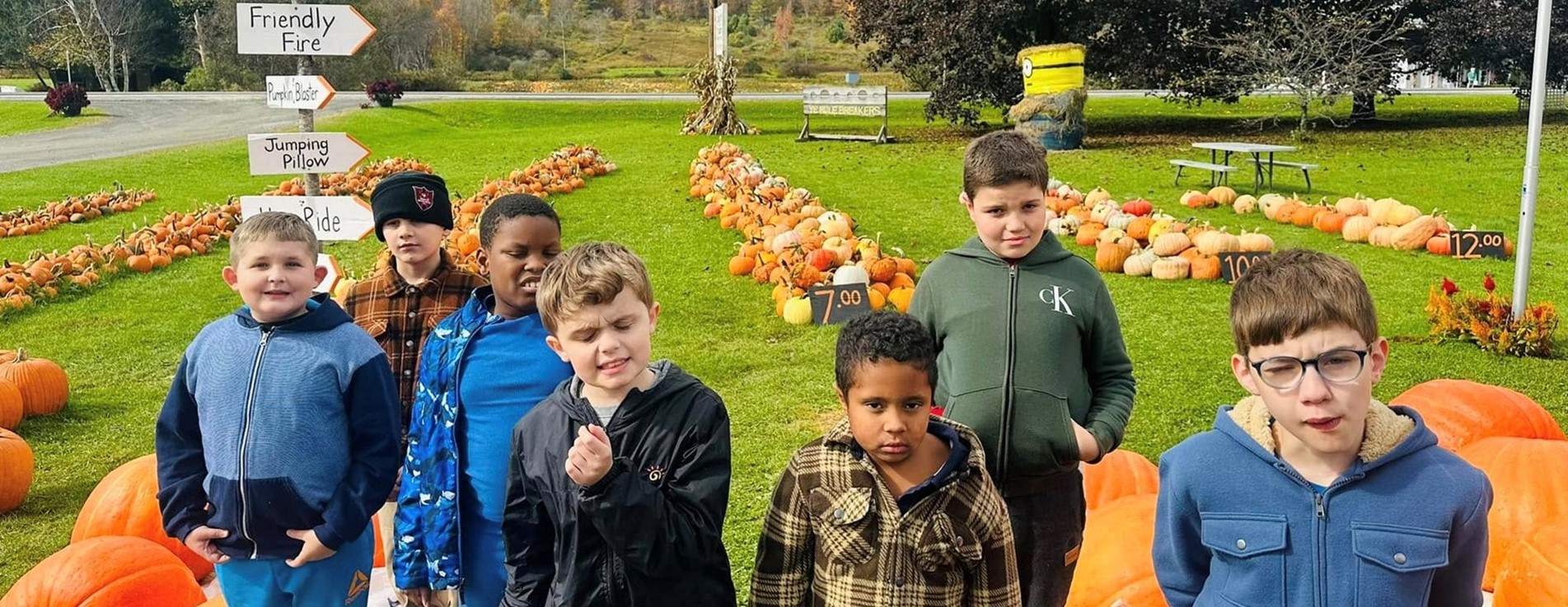 District-based students at Pumpkin Farm