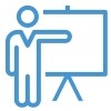 graphic of a person at a chalk board